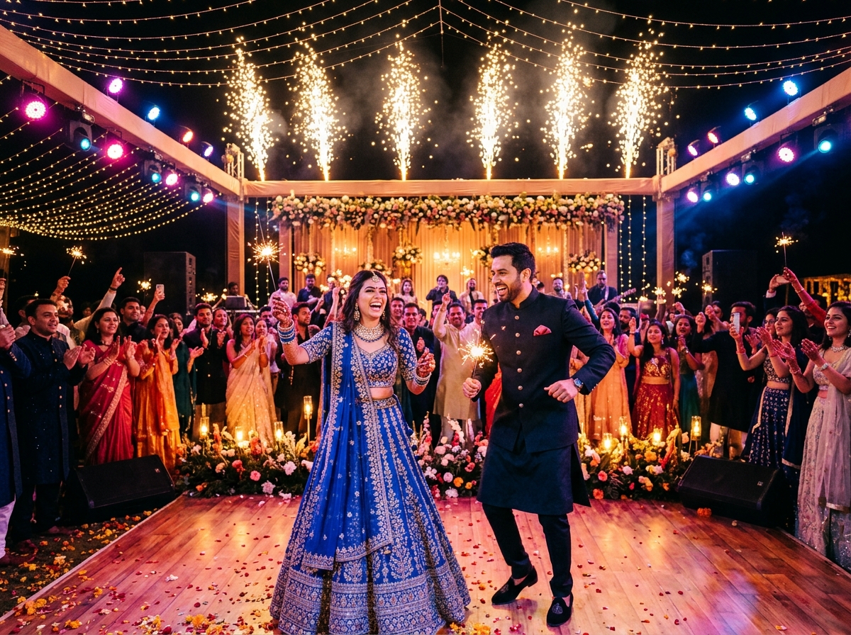 Sangeet Sparklers & Pyros - Aarav & Meera