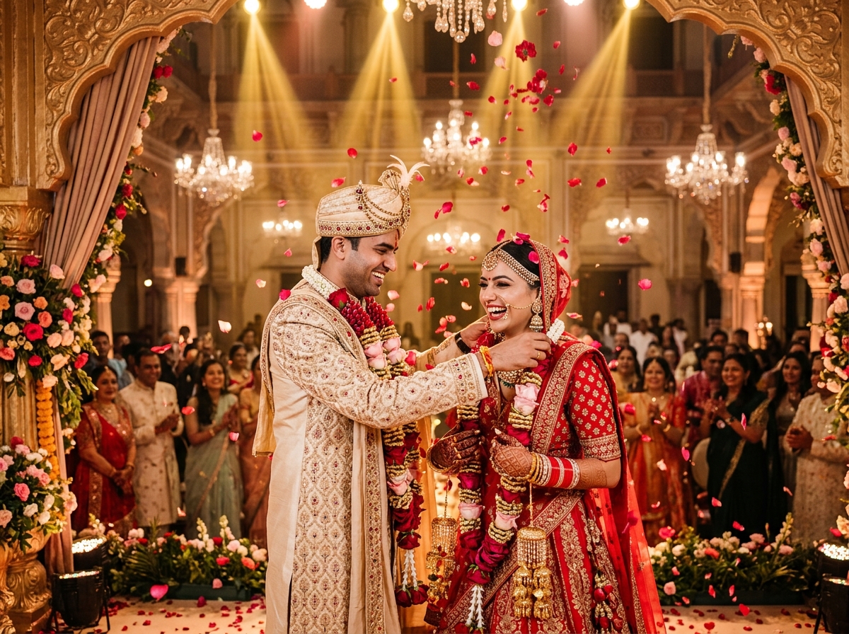 The Grand Varmala - Vivaan & Diya
